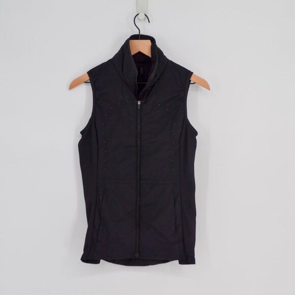 lululemon athletica Jackets & Blazers - Lululemon Run For Cold Vest Black Women's 4 PrimaLoft Insulated Water Repellent
